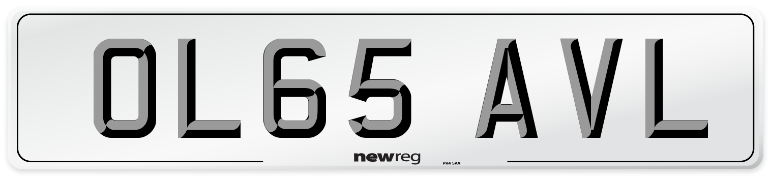 OL65 AVL Number Plate from New Reg